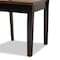 Baxton Studio Mina Modern Two-Tone Dark Brown and Walnut Brown Finished Wood 5-PC Dining Set 178-11384-10896-Zoro - alternate 7